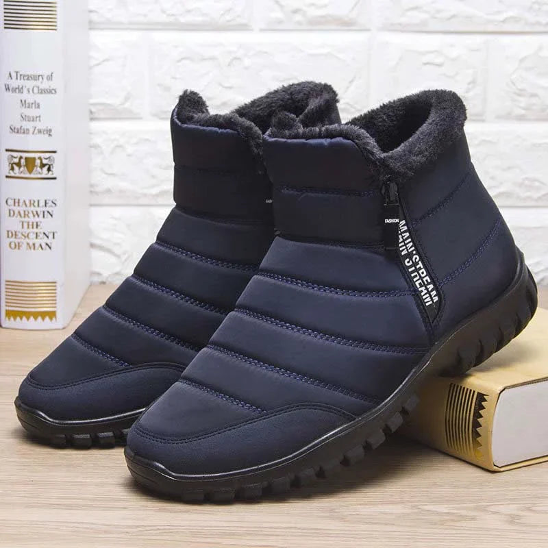 Winter Ankle Boots Mens Waterproof and non-slip