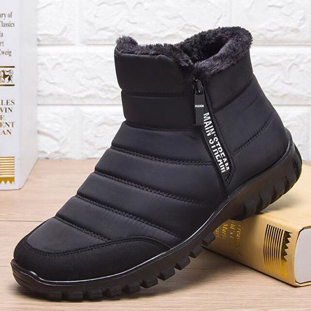 Winter Ankle Boots Mens Waterproof and non-slip