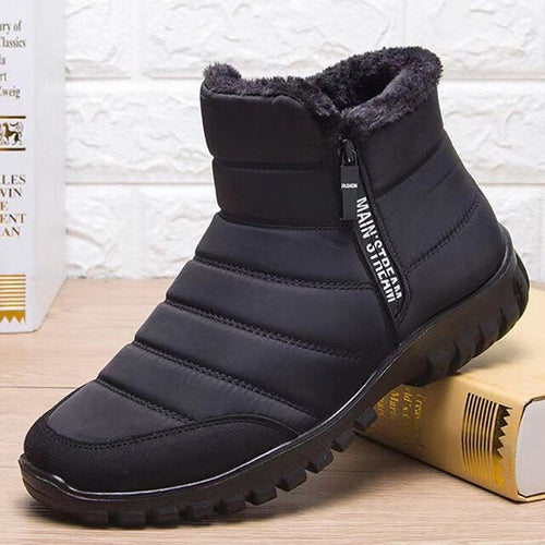 Winter Ankle Boots Mens Waterproof and non-slip